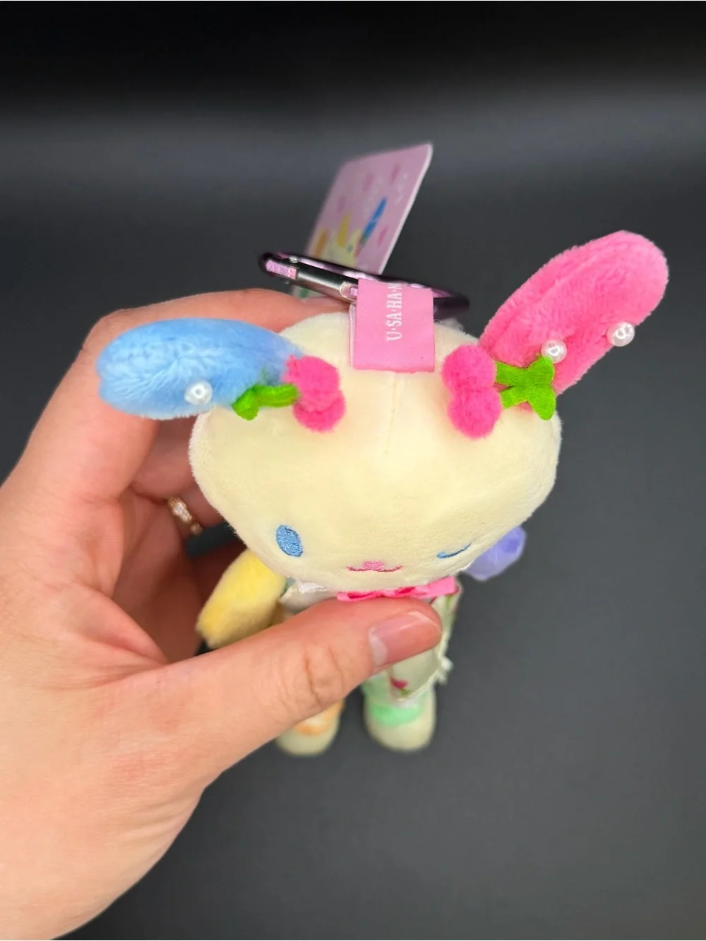 Sanrio long legs U*SA*HA*NA with cherry dress outfit plush/keychain us25
